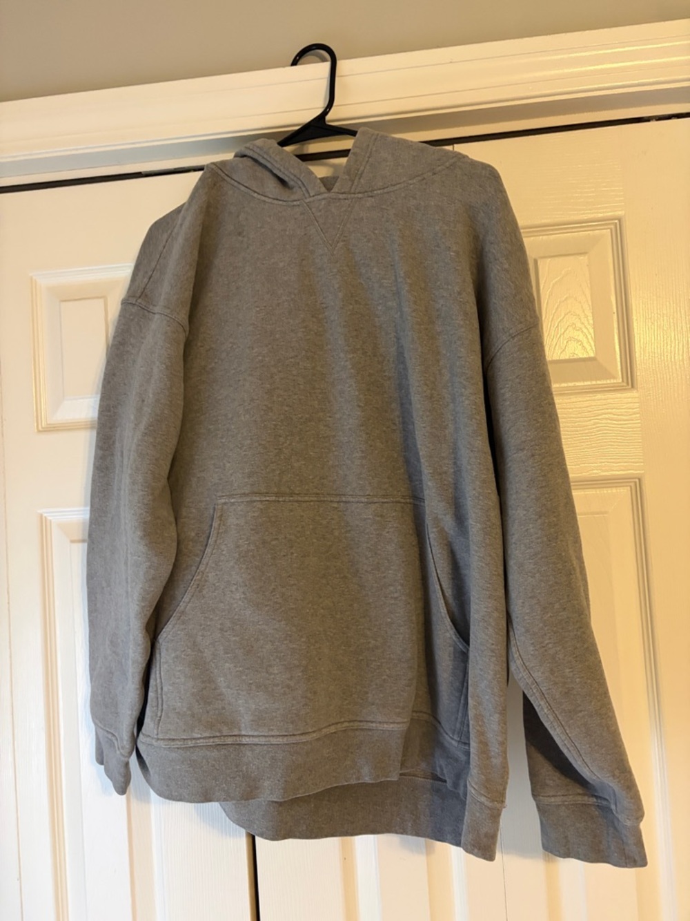 lululemon athletica Gray Hooded Sweatshirt - Casual Pullover